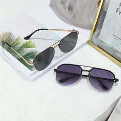 Classic Sunglasses Half Frame Toad Glasses Outdoor Driving Glasses