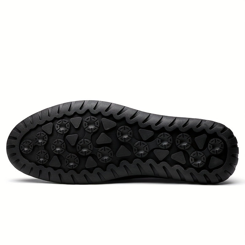 Men's Stitch Detail Loafers Comfy Non-slip Slip-On Shoes