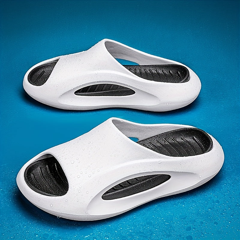 Men's Platform Slides Casual Non Slip Slippers Open Toe Shoes