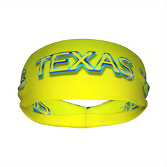 Texas Graffiti Neon Yellow Unisex Sports Headband