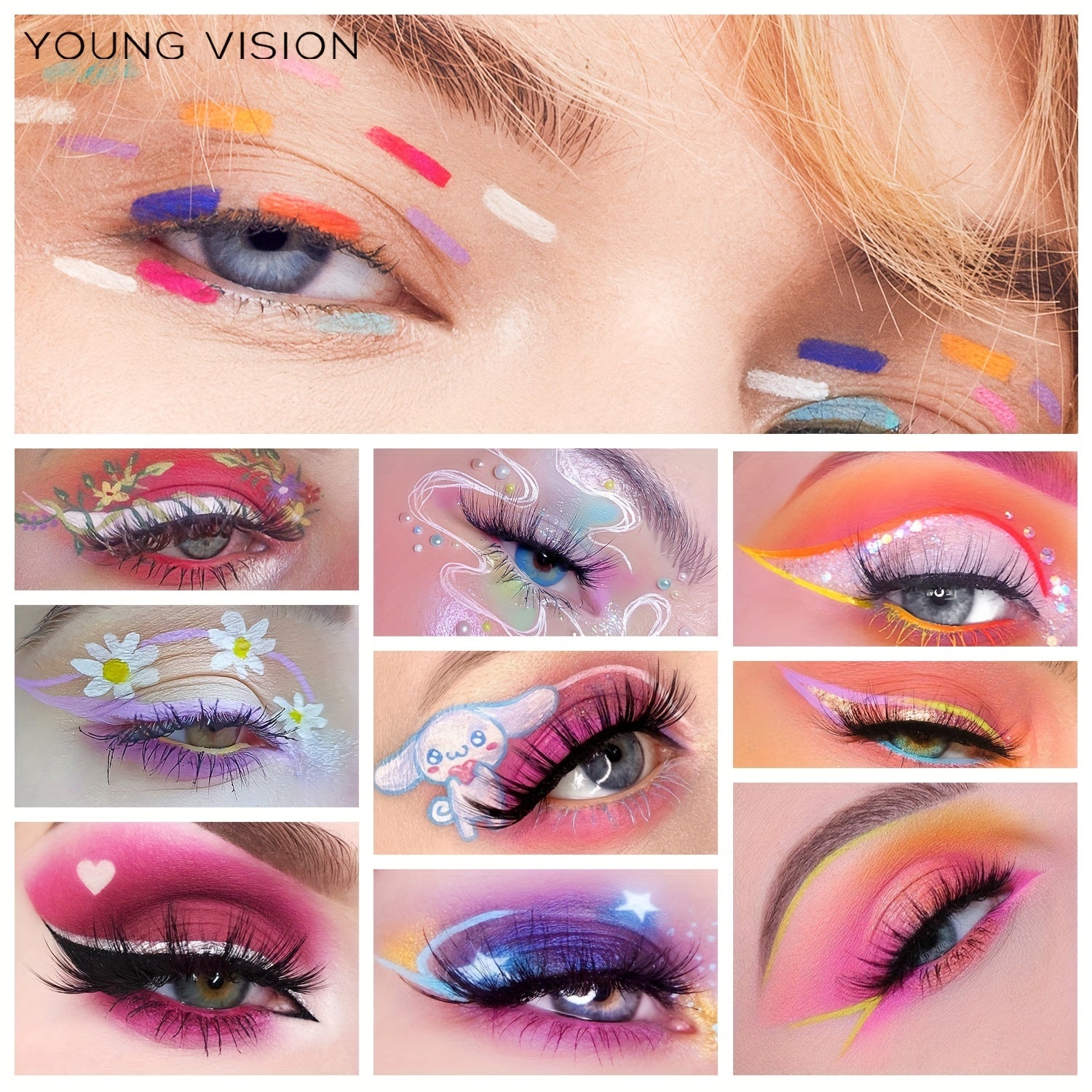 12 Colors Eyeliner Gel Pen Matte Waterproof Eyeliners Set