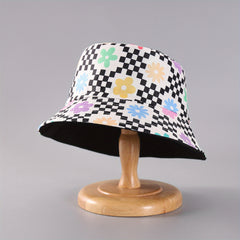 Floral Bucket Hat Reversible Basin Hat Lightweight Sunscreen Cap