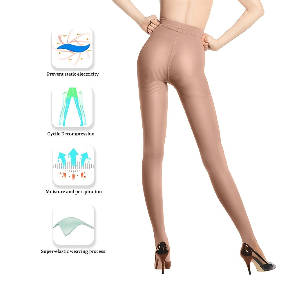 Women's High Waist Compression Pantyhose 20mmHg Slim Fit Tights