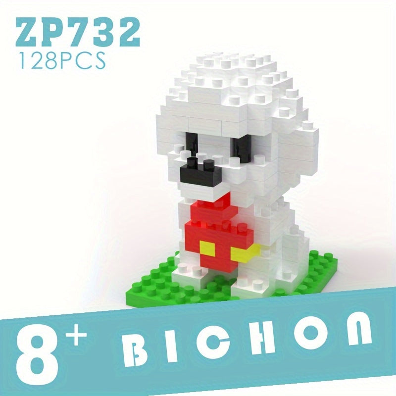 Dog Building Blocks DIY Model Mini Assembled Educational Toys