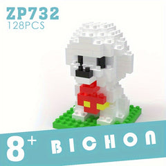 Dog Building Blocks DIY Model Mini Assembled Educational Toys