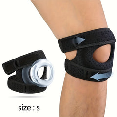 Knee Strap Double Silicone Adjustable Outdoor Knee Pads for Men and Women