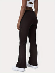 High Waisted Bootcut Leggings With Pockets Flared Workout Yoga Pants