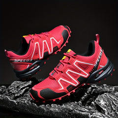 Men's Striped Hiking Shoes Outdoor Non Slip Sports Shoes