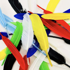 40pcs Colored Natural Goose Feather DIY Art Wedding Party Dream Catcher