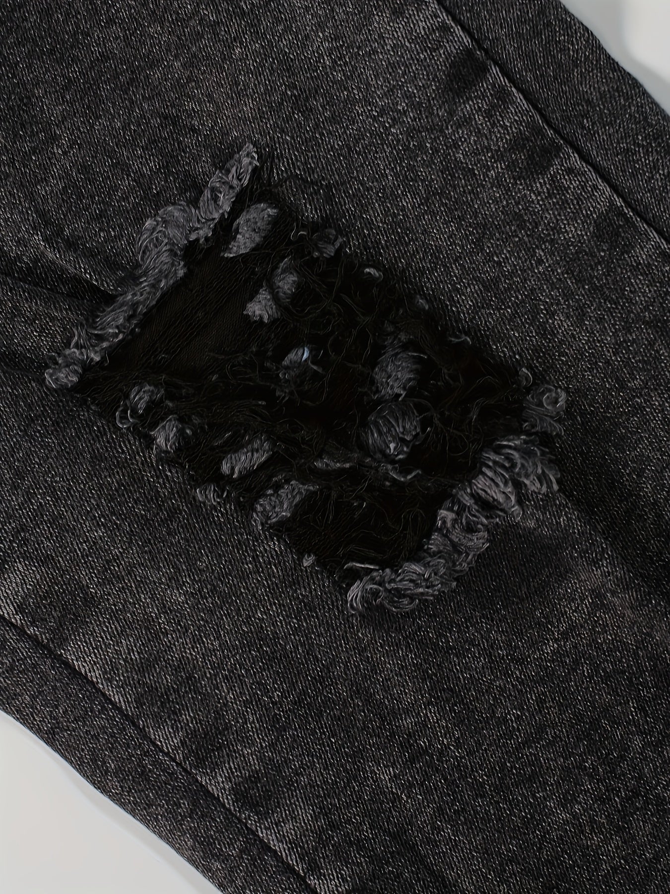 Men's Slim Fit Ripped Jeans Distressed Denim Pants