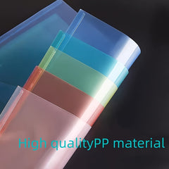 145pcs Transparent A4 File Bag Button Storage Bag