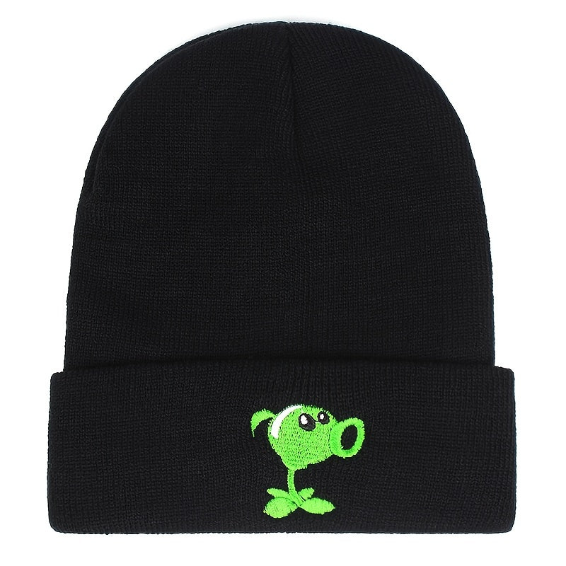 Frog Embroidery Men's Winter Hat