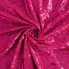 Hot Pink Sequin Fabric 1 Yard Width By 48inches