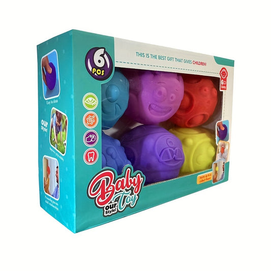 Multicolored Sensory Balls for Infants, Soft Massage Balls 0-3 Years