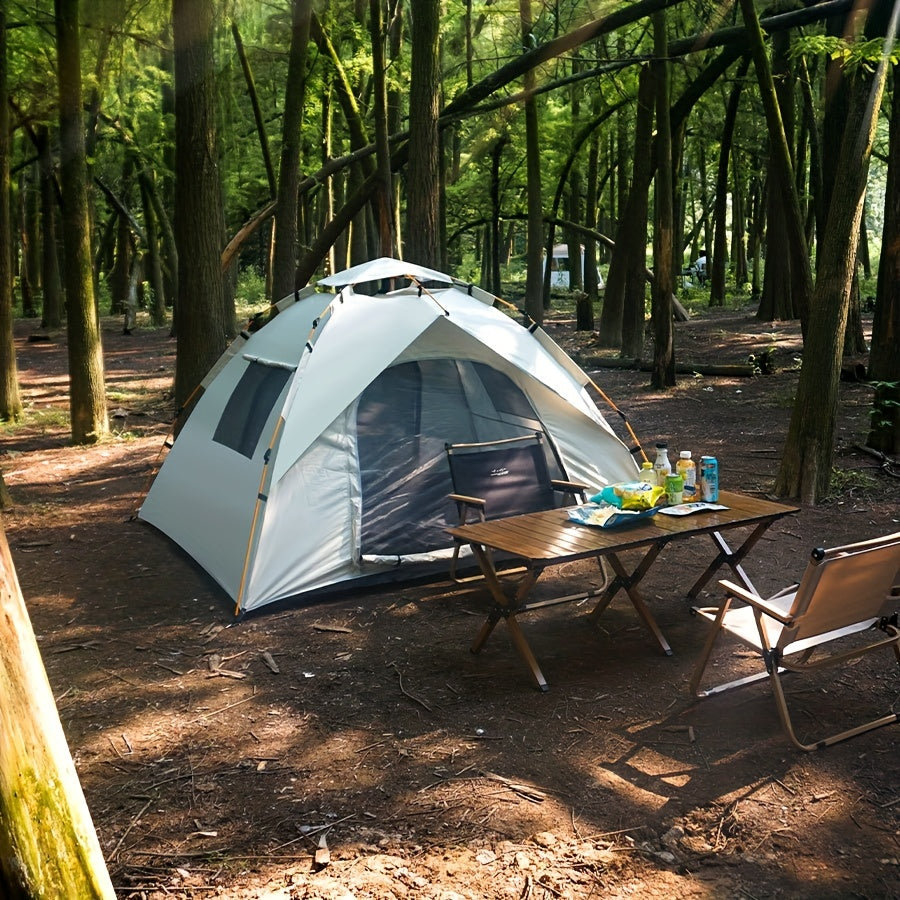 Outdoor Camping Tent 2 Doors 2 Windows Sun Protection Top Cover
