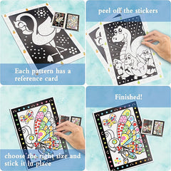 20pcs Funny Puzzle Painting Kits Dot Stickers 10 Different Patterns
