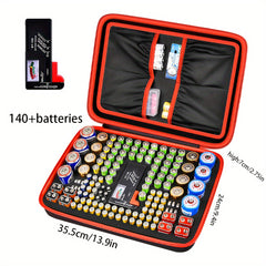 Battery Organizer Storage Box Holds 148 Batteries AA AAA C D 9V