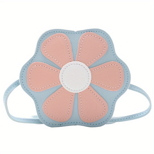Girl's Candy-colored Small Bag Flower-shaped Princess Diagonal Bag