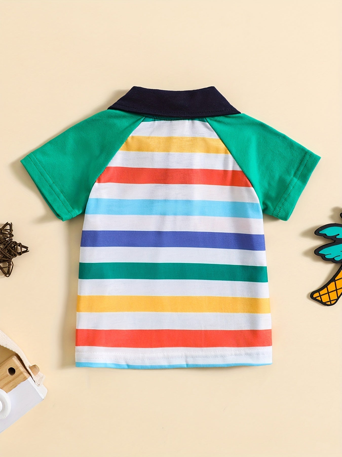 Baby Boys Striped Polo Shirt for Summer