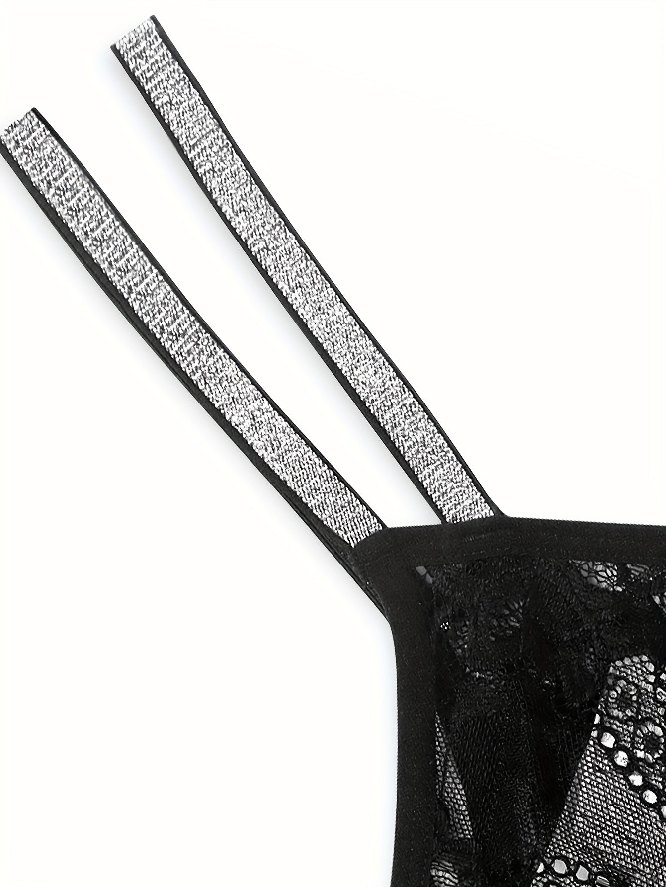 Floral Lace Mesh Thongs Semi-sheer Intimates Panties