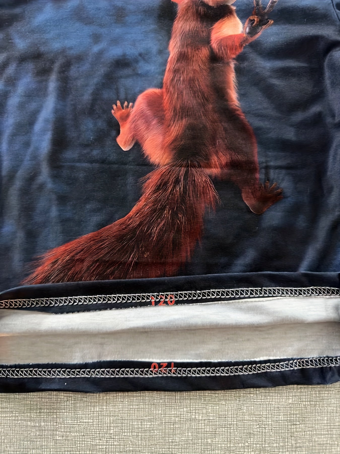 3D Print Squirrel Posture T-shirt Kids Street Wear