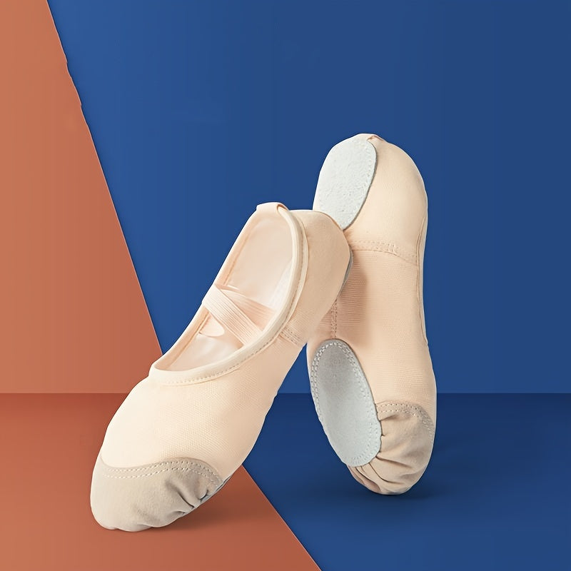 Women's Cross Straps Ballet Dance Shoes Soft Soled Dance Shoes