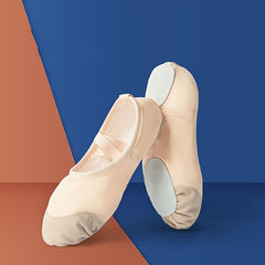 Women's Cross Straps Ballet Dance Shoes Soft Soled Dance Shoes