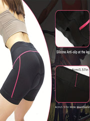 Stretchy Cycling Sports Shorts Padded Yoga Bike Shorts Women's Activewear