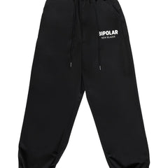 Men s Letter Print Pocket Drawstring Sweatpants