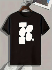 Geometric Pattern Print Men's Sports T-shirt