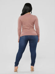 Women's Navy Ripped Skinny Leg Jeans