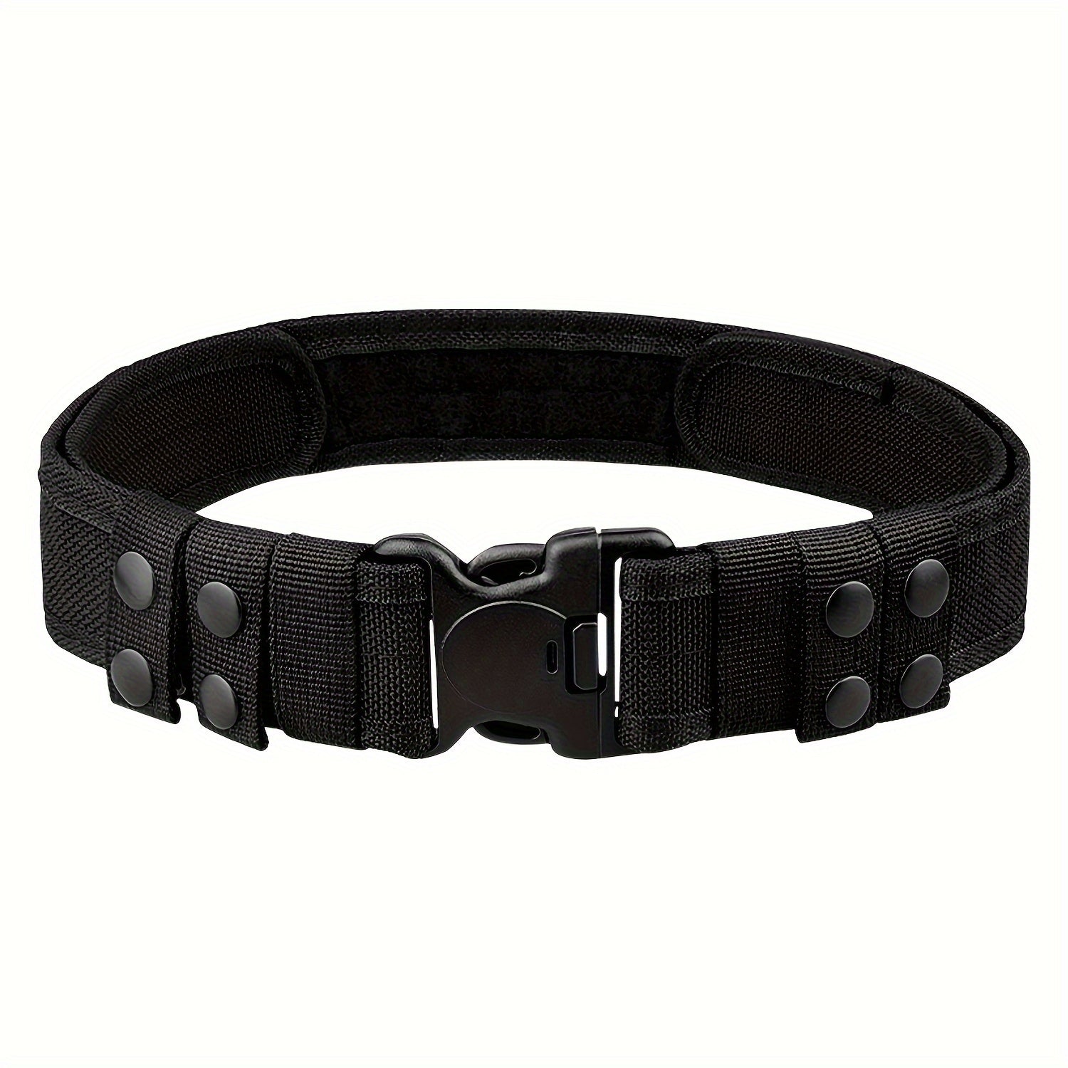 Quick Release Combat Belt for Men Webbing Waistband for Outdoor Activities