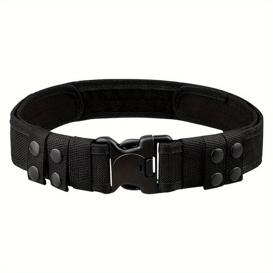 Quick Release Combat Belt for Men Webbing Waistband for Outdoor Activities