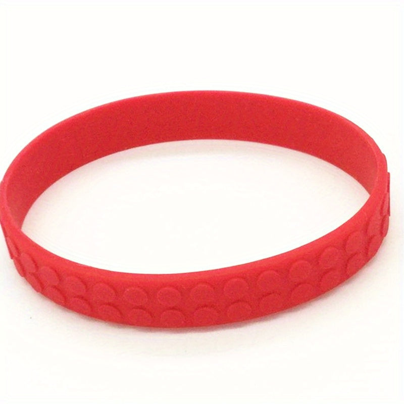 Silicone Wristband Building Blocks for Sports and Play