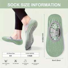 3 Pairs Non Slip Sports Socks for Yoga Pilates Ballet