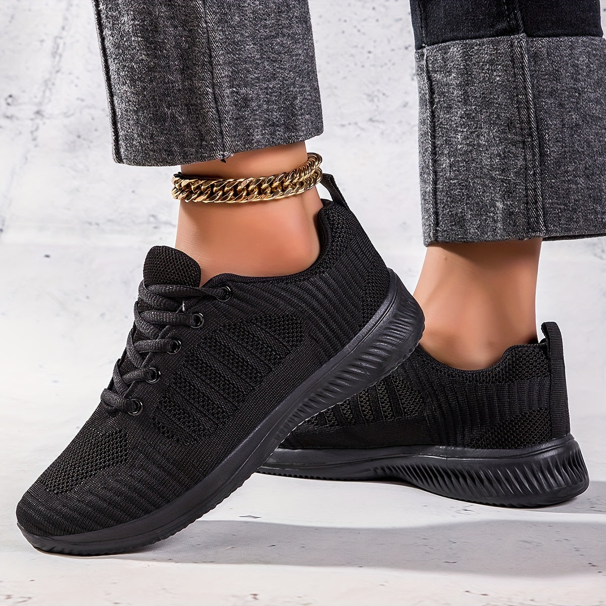 Mesh Breathable Flying Woven Shoes Lightweight Running Sneakers