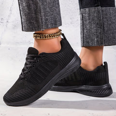 Mesh Breathable Flying Woven Shoes Lightweight Running Sneakers