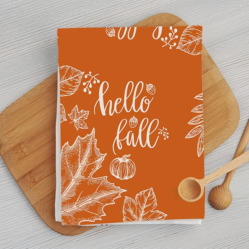 Fall Series Hand Towel Thanksgiving Pumpkin Turkey Kitchen Decor