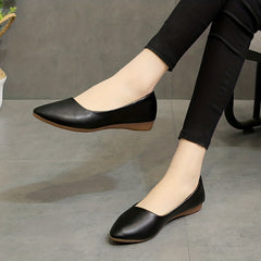 Women's Pointed Toe Flat Shoes Soft Slip-On Casual Walking Flats