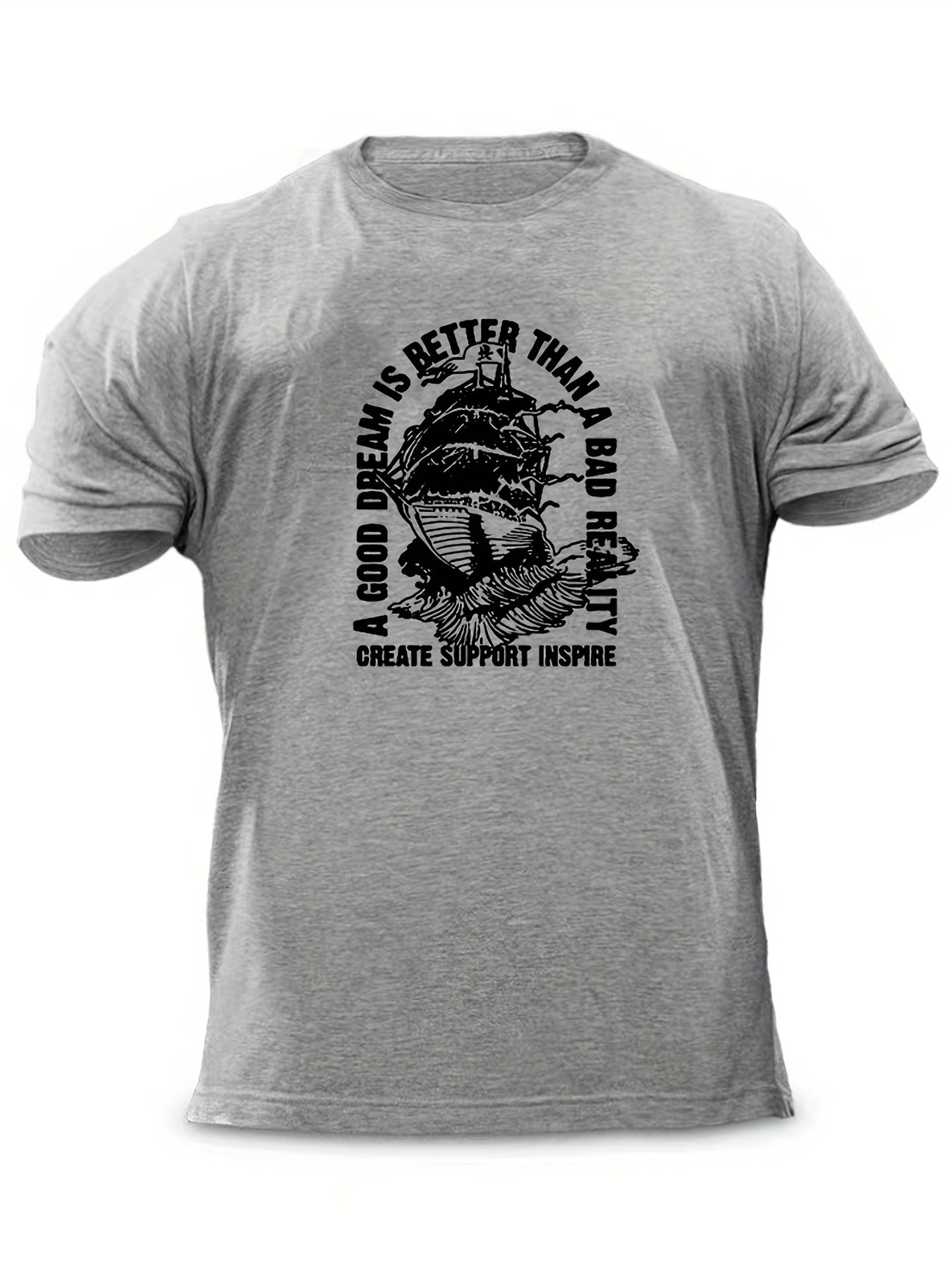 Men's Graphic T shirt Casual Breathable Tee Summer Outdoor