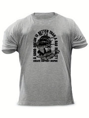 Men's Graphic T shirt Casual Breathable Tee Summer Outdoor
