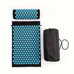 3pc Yoga Acupressure Massage Mat Pillow Bag Set