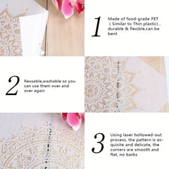 1pc Striped DIY Painting Template