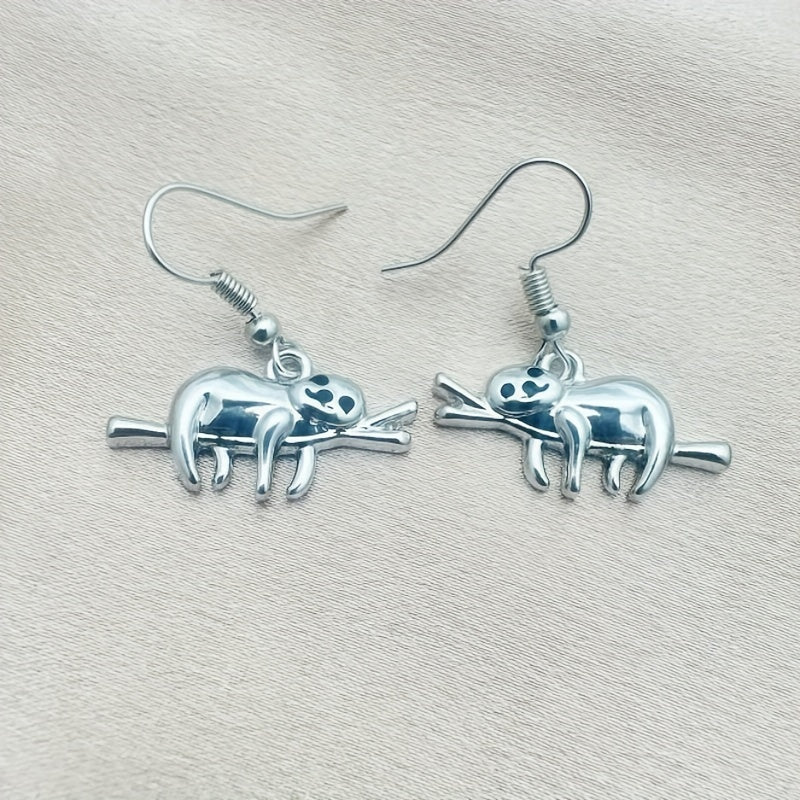 Sloth Earrings Small Animal Cartilage Stud Earrings Jewelry