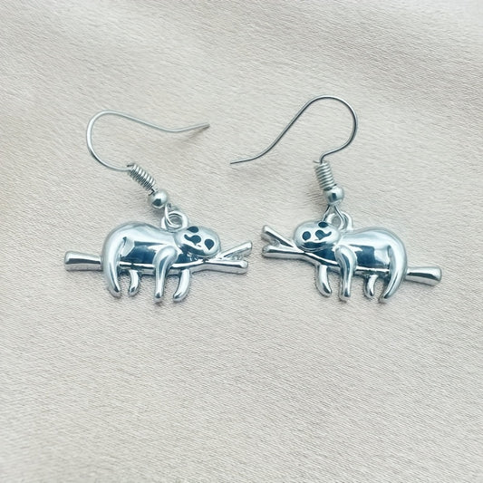 Sloth Earrings Small Animal Cartilage Stud Earrings Jewelry