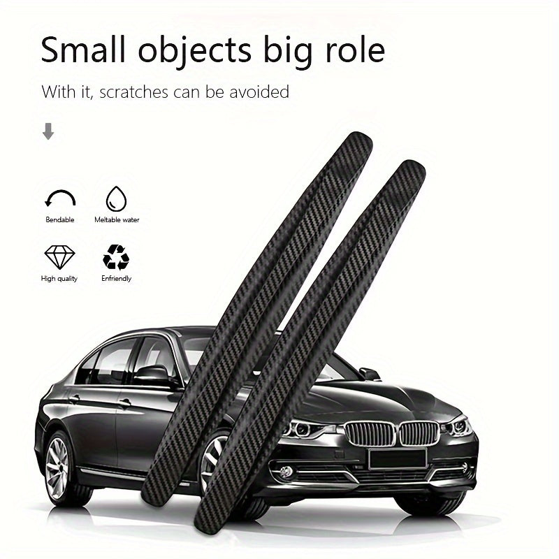 Car Bumper Carbon Fiber Anti collision Strip Front Lip Scratch Protection