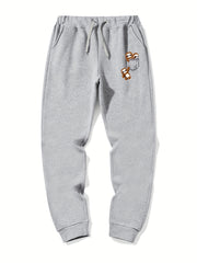Sloth In Pocket Graphic Drawstring Joggers Men's Sweatpants