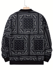 Men's Paisley Soft Shell Jacket Lightweight and Comfortable