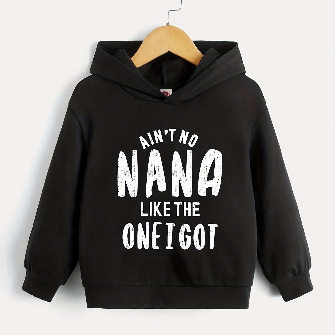 Letter Series Boys Hooded Sweatshirt