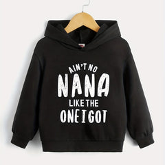 Letter Series Boys Hooded Sweatshirt